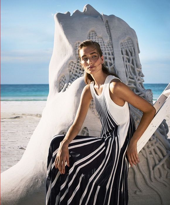 法国超模Josephine演绎海滩性感时尚大片